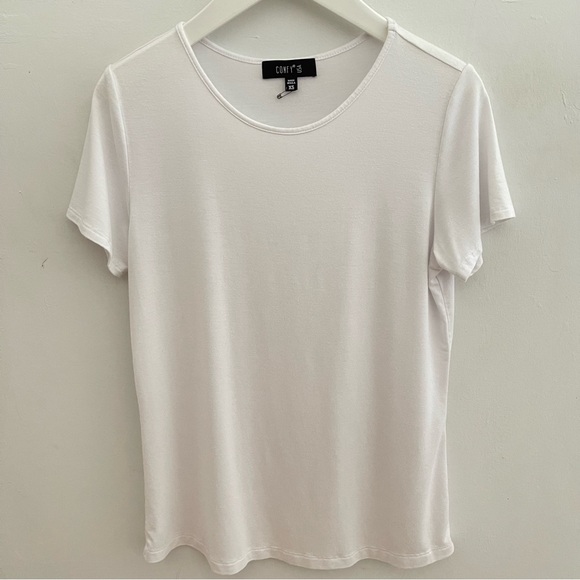 Comfy USA Basic White T-Shirt - Picture 2 of 5